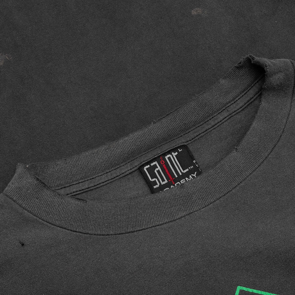 SAINT MICHAEL X SHERMER ACADEMY SAINT ROOM L/S TEE - BLACK - 6
