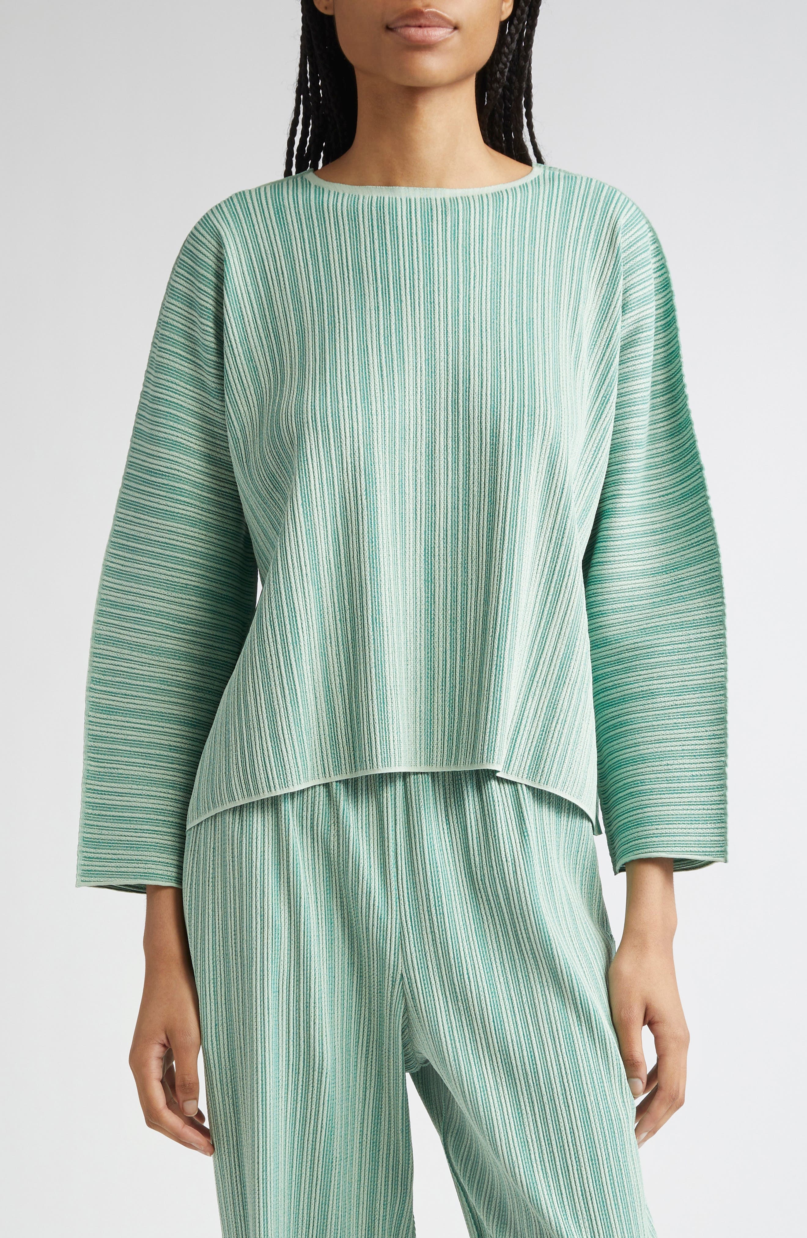 Pleats Please Issey Miyake A-POC Pleated Top in Apple Green at Nordstrom - 1