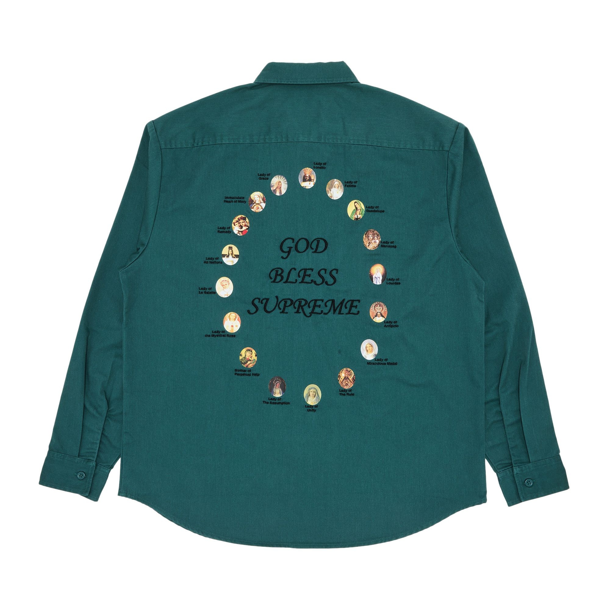 Supreme Our Lady Work Shirt 'Work Green' - 2