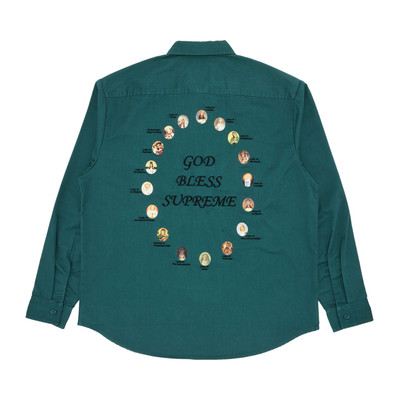 Supreme Supreme Our Lady Work Shirt 'Work Green' outlook