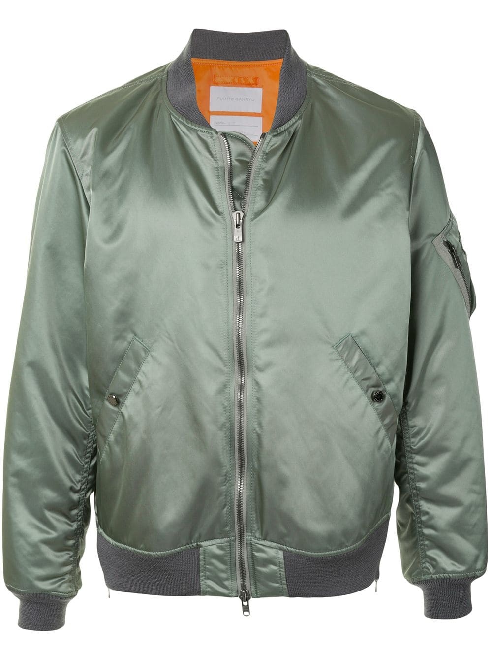 zipped-up bomber jacket - 1