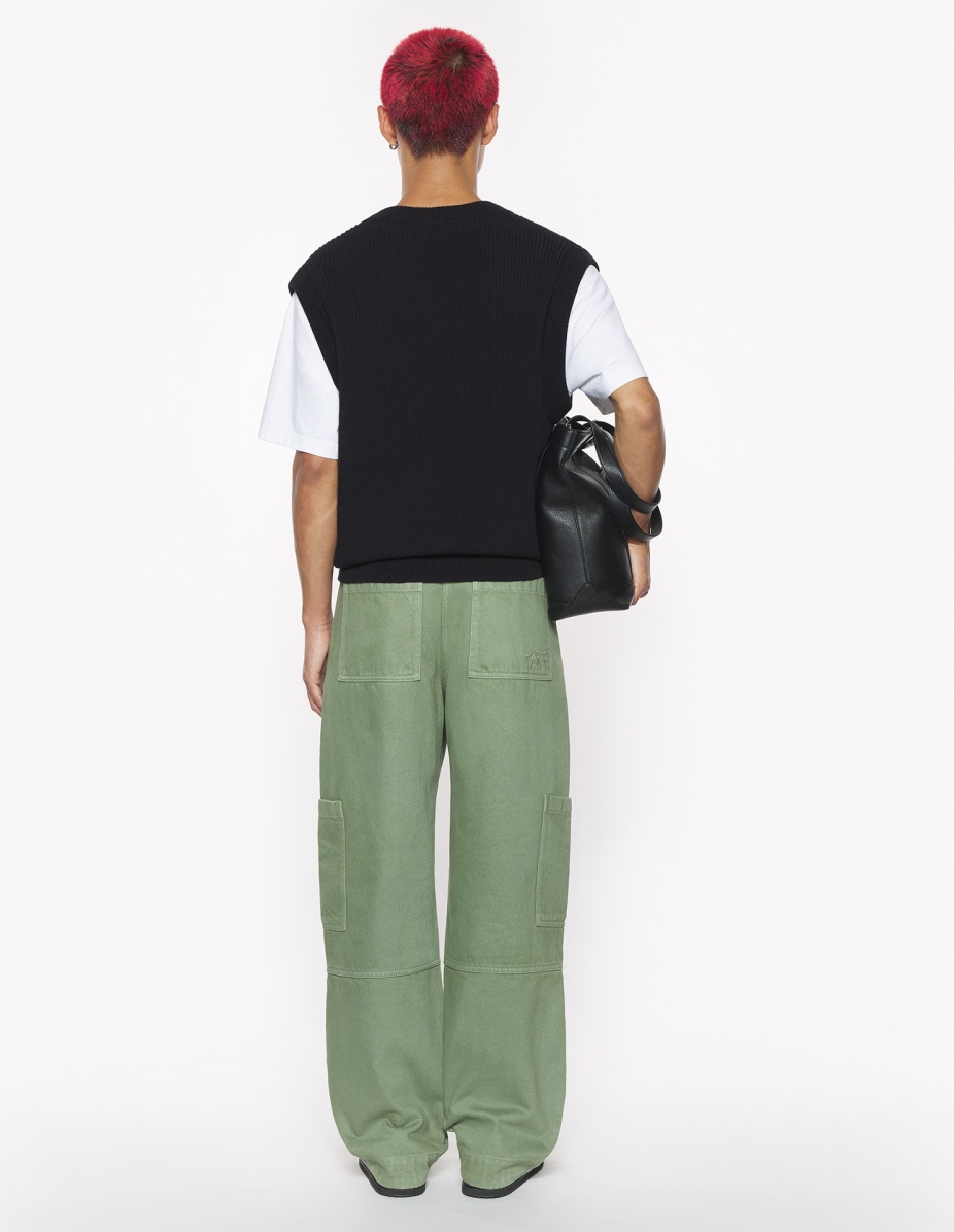 MAISON KITSUNE HANDWRITING RIBBED VEST - 5
