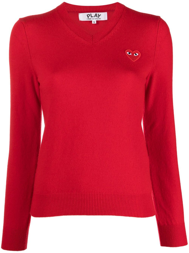 heart logo wool jumper 1