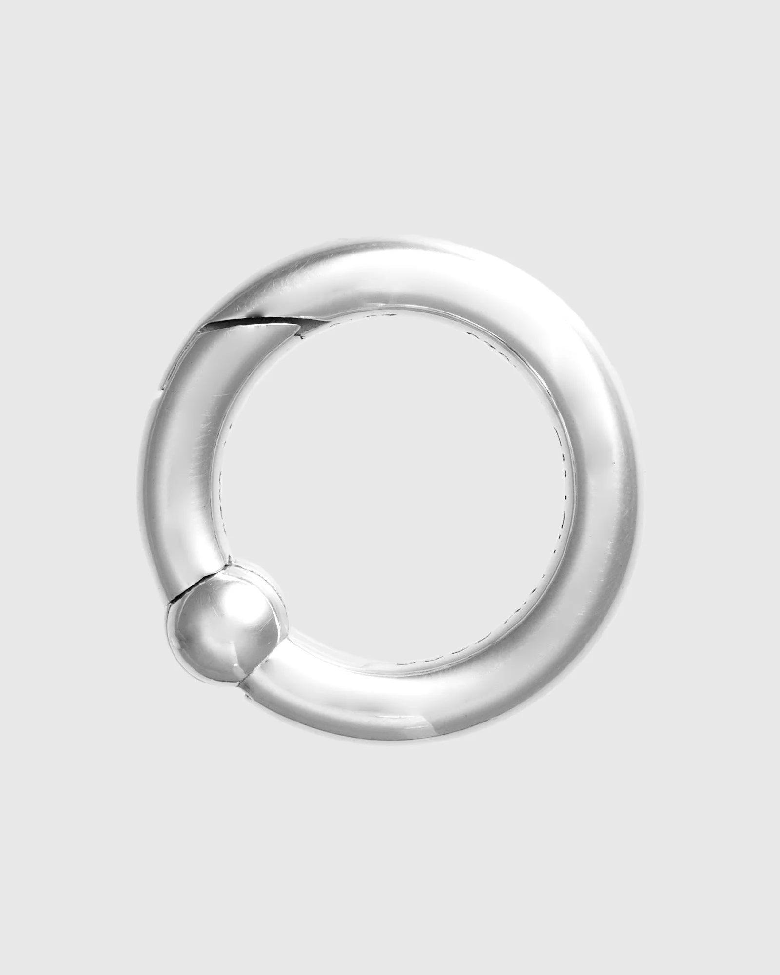 Smooth Spring Ring A in Sterling Silver - 1