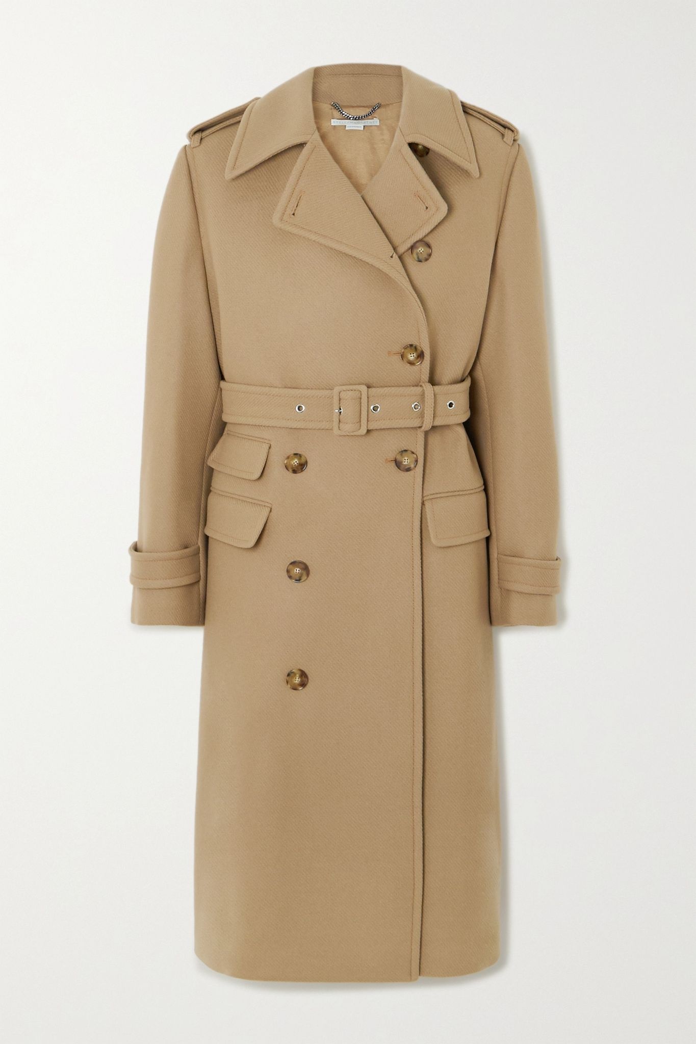 Wool trench coat - 1