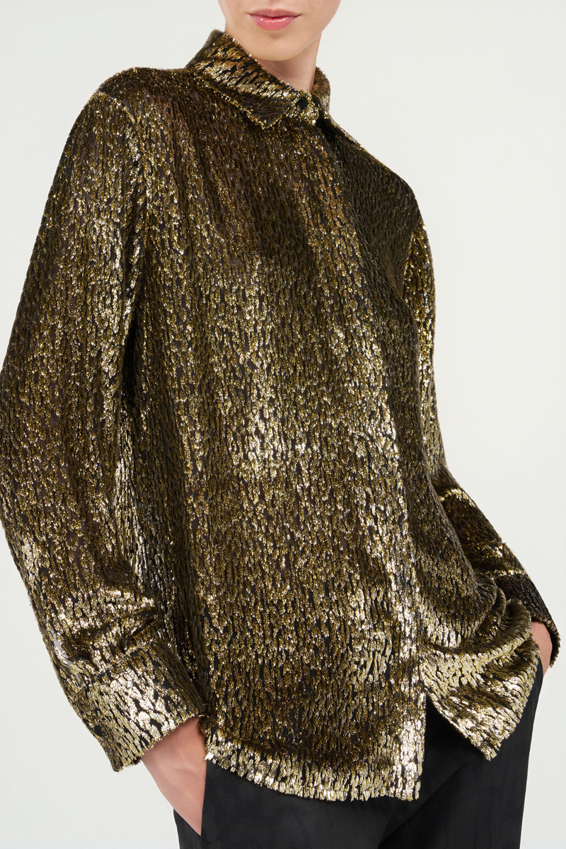 Leopard Lamé Shirt 6