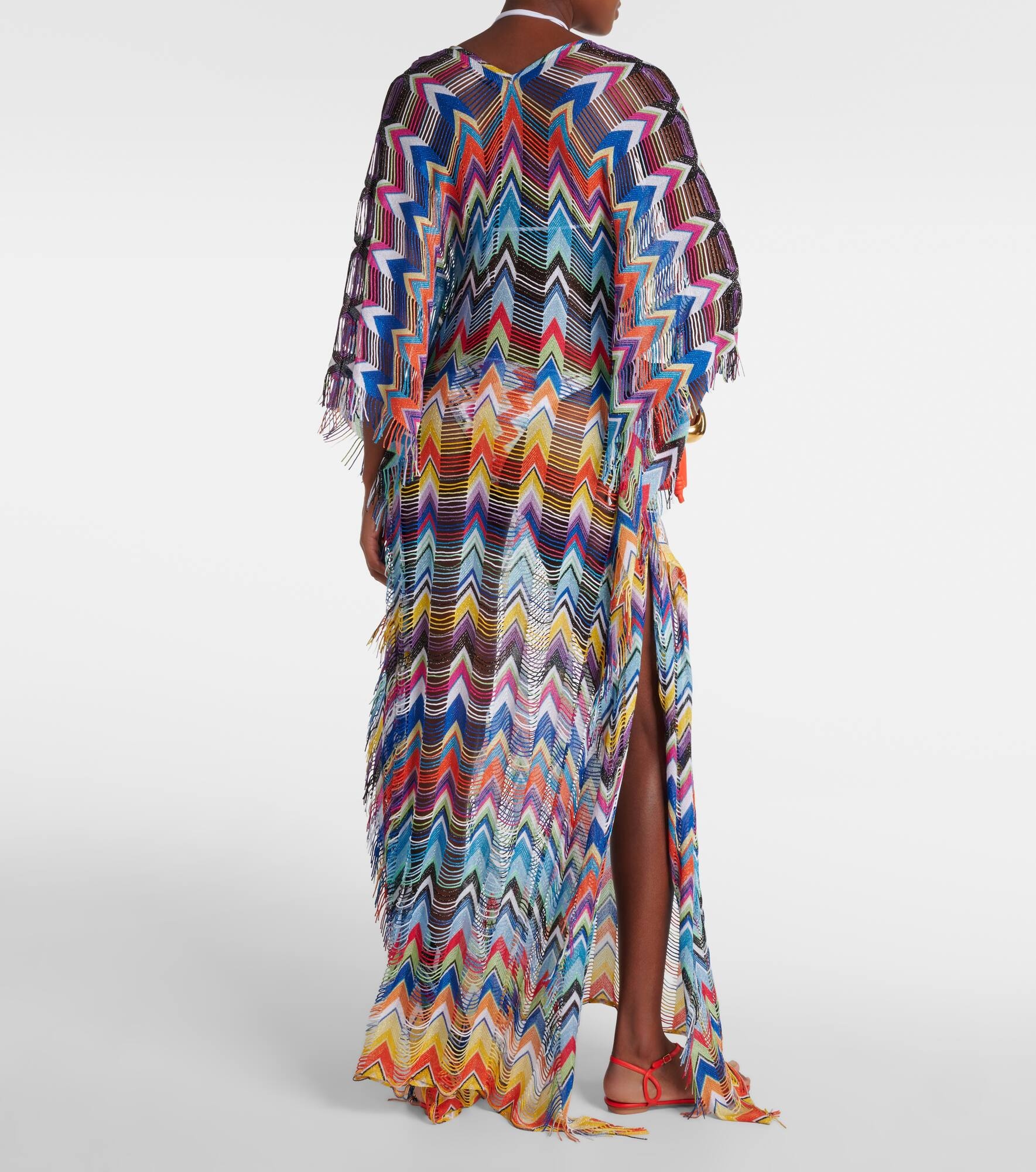 Zig Zag fringed maxi dress - 3