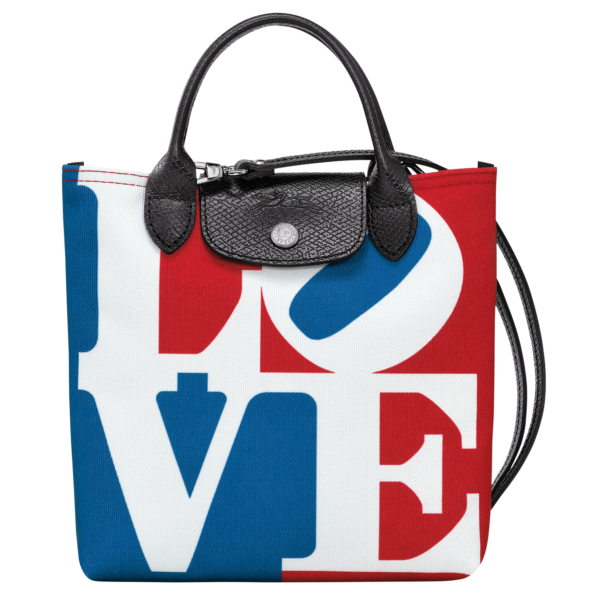 Longchamp x Robert Indiana XS Crossbody bag White - Canvas - 1