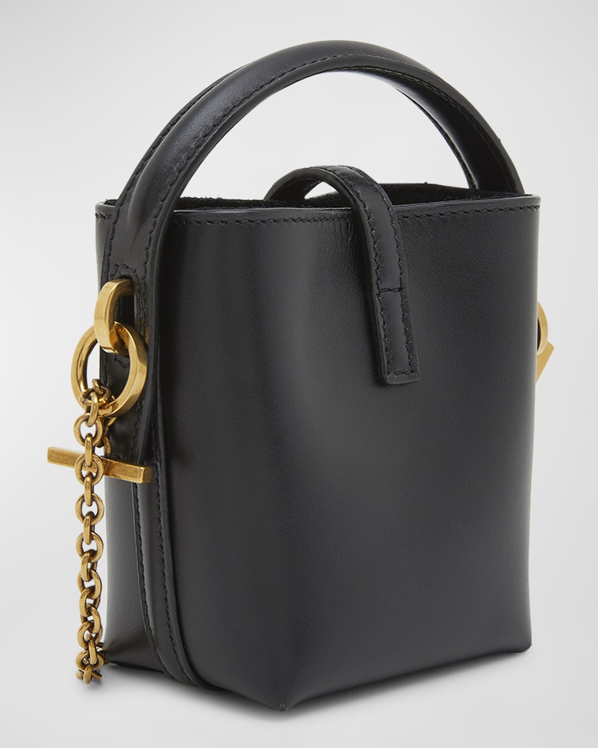 Le 37 Micro YSL Leather Bucket Bag - 6