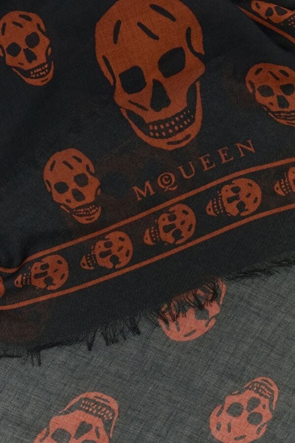 Alexander McQueen Printed modal blend foulard