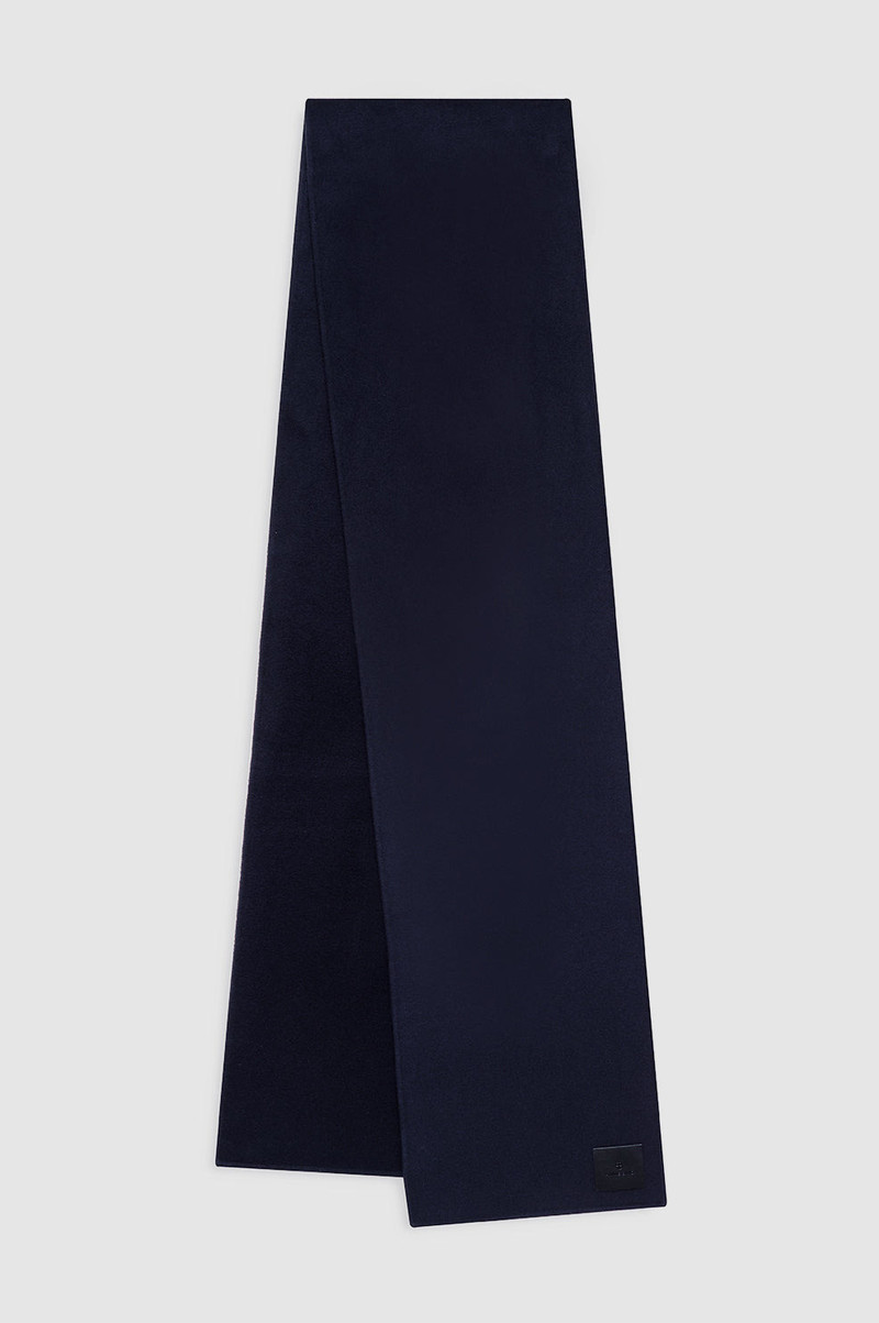 Ava Scarf - Navy Cashmere Blend 1