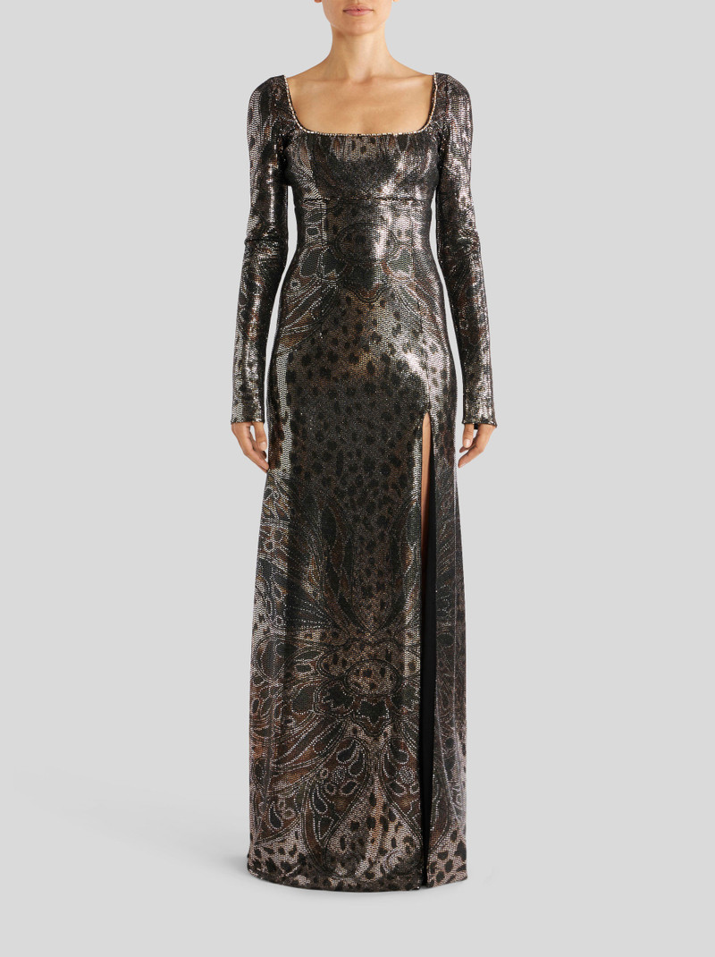 Etro LONG DRESS WITH PRINTED MICRO LAMINAS outlook