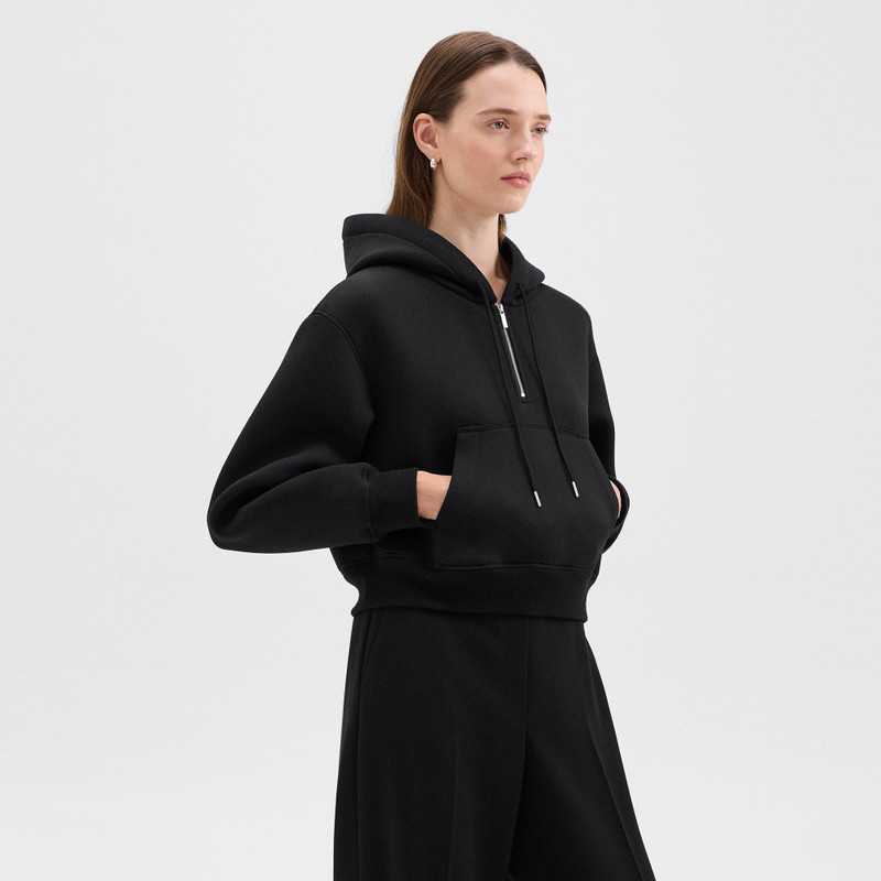 Half-Zip Hoodie in Scuba 2