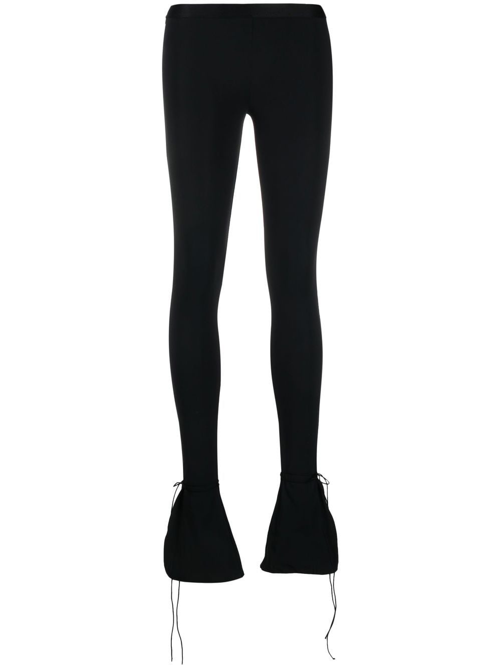 split-hem flared leggings - 1