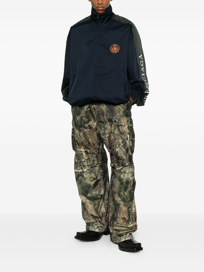 BALENCIAGA twill zip-up jacket outlook