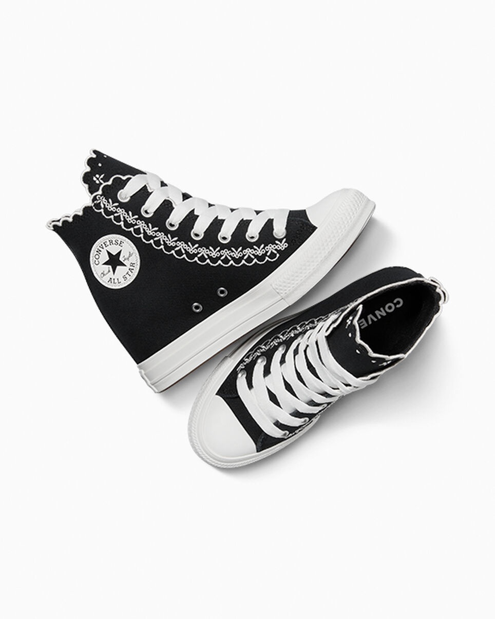 Chuck Taylor All Star Wedge Platform Embroidered Flowers - 6