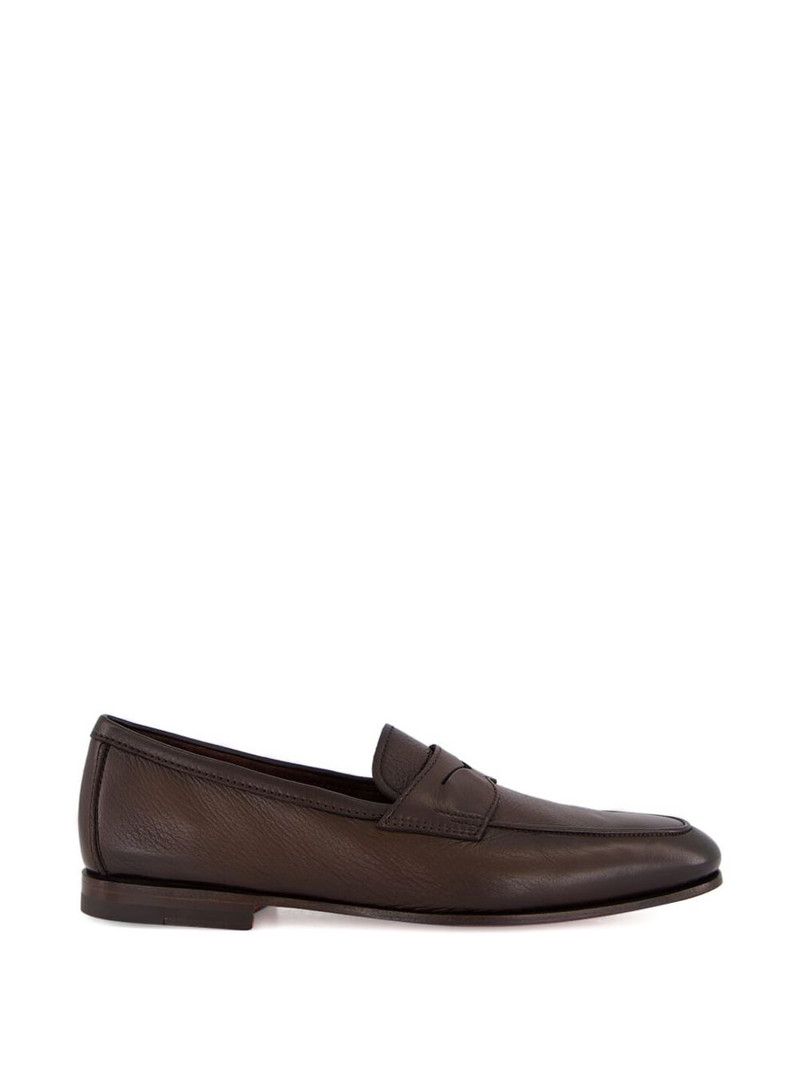 penny-strap leather loafers 1