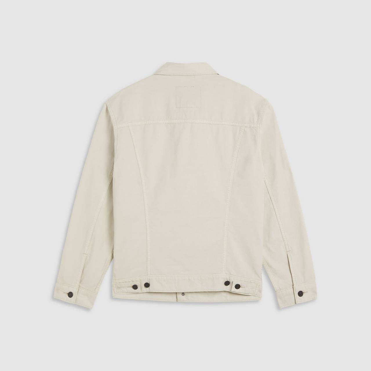 RELAXED FIT LINEN+ DENIM TRUCKER JACKET - 6