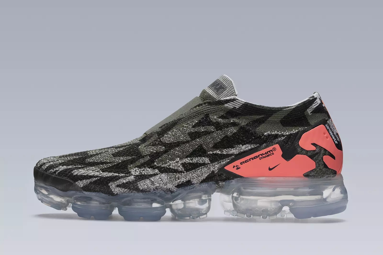 AVM-102 Nike® Air VaporMax Flyknit Moc 2  / Acronym® Sail / Dark Stucco / Cargo Khaki - 1