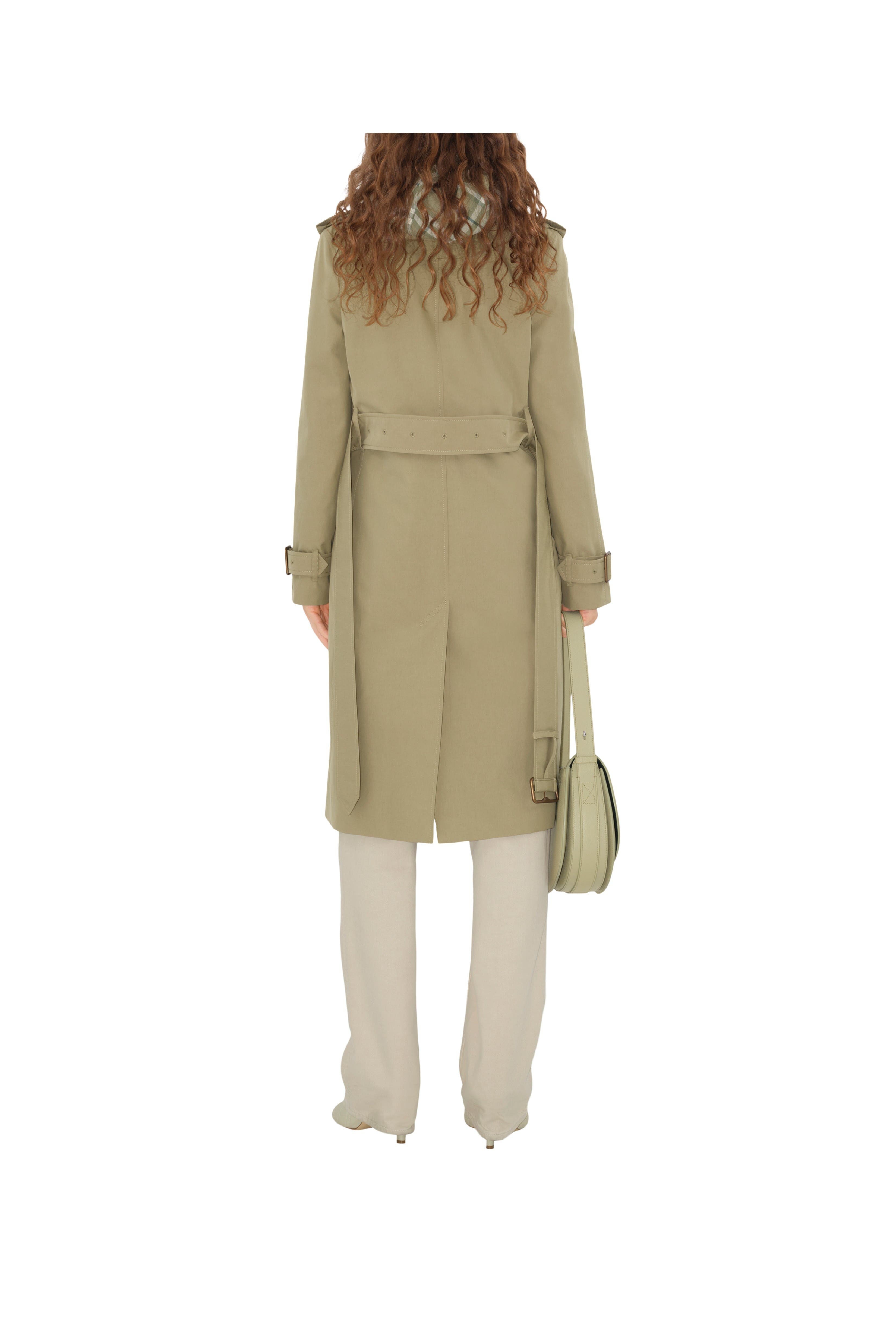 burberry Long Gabardine Trench Coat in Skylark at Nordstrom - 4