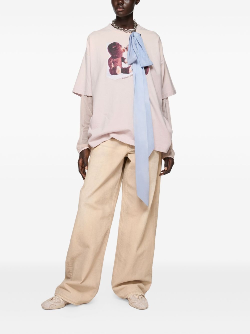 teddy-bear-print T-shirt - 2