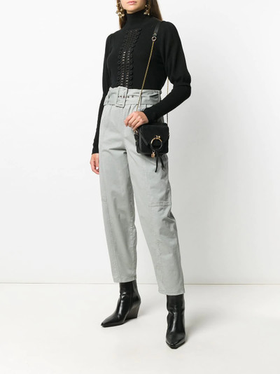 See by Chloé belted straight fit trousers outlook