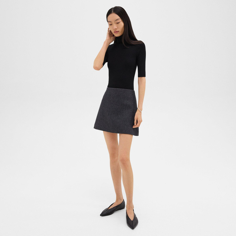 High-Waist Mini Skirt in Tweed 3