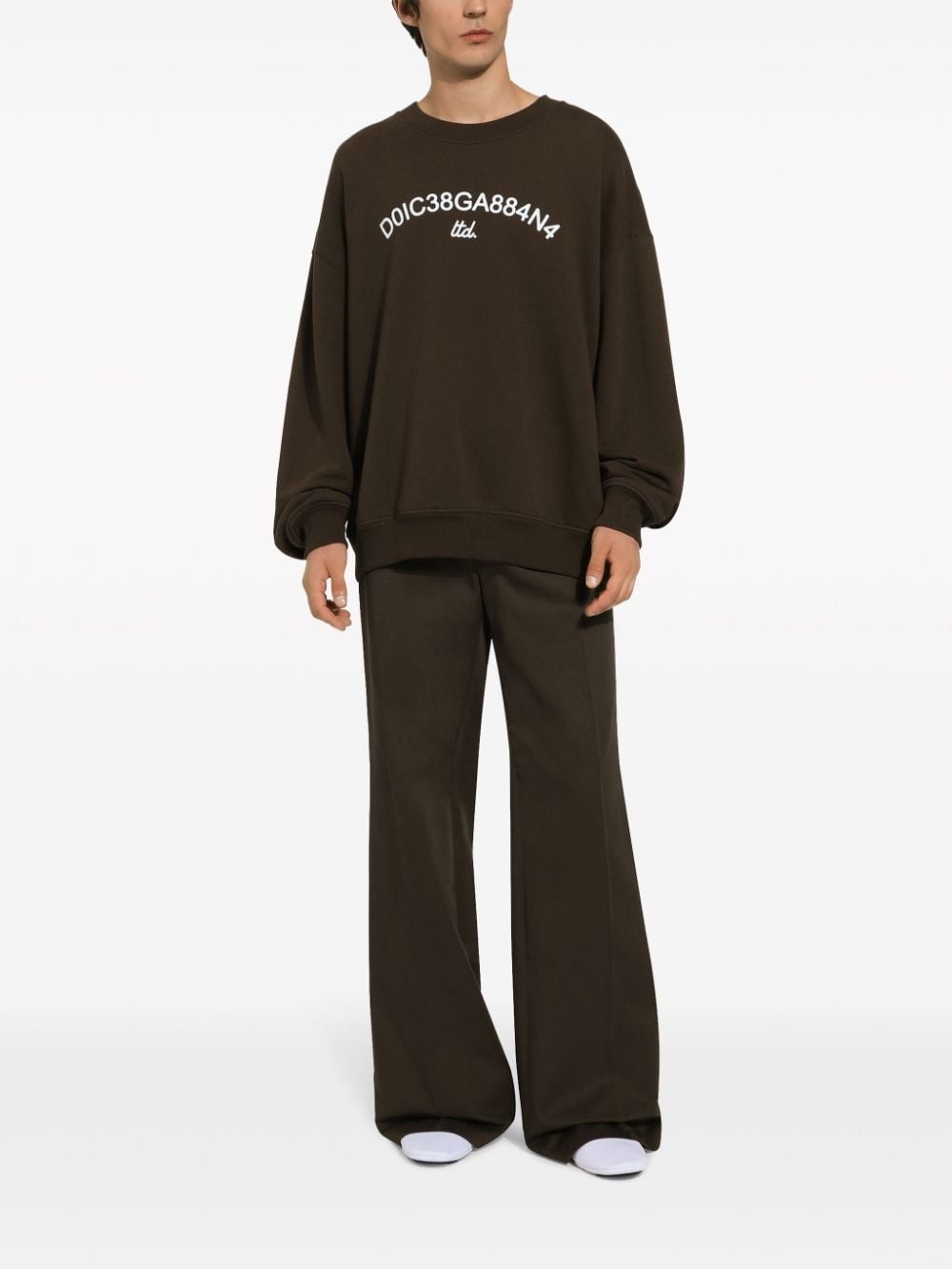 logo-print cotton sweatshirt - 2
