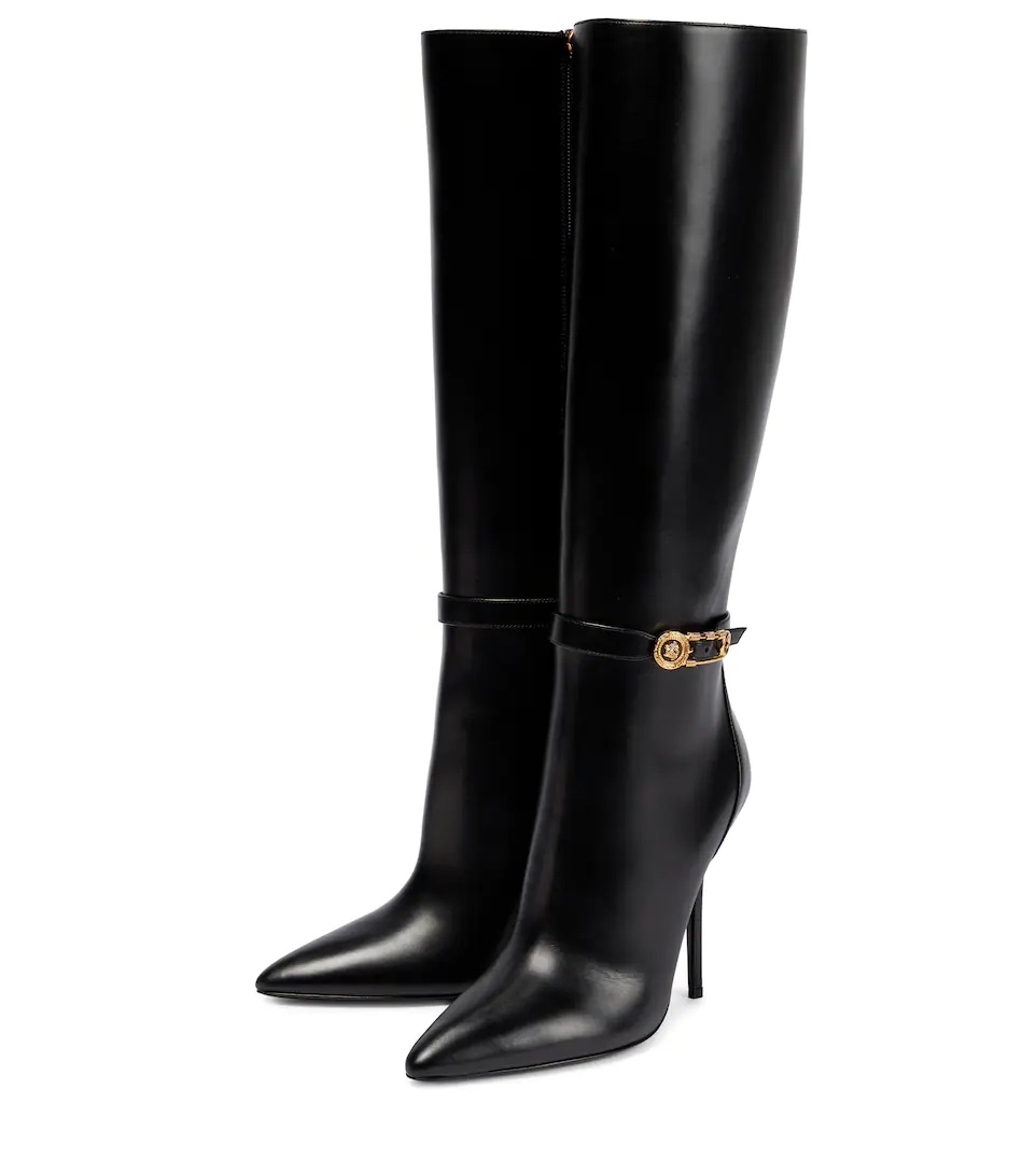 Safety Pin leather boots - 5
