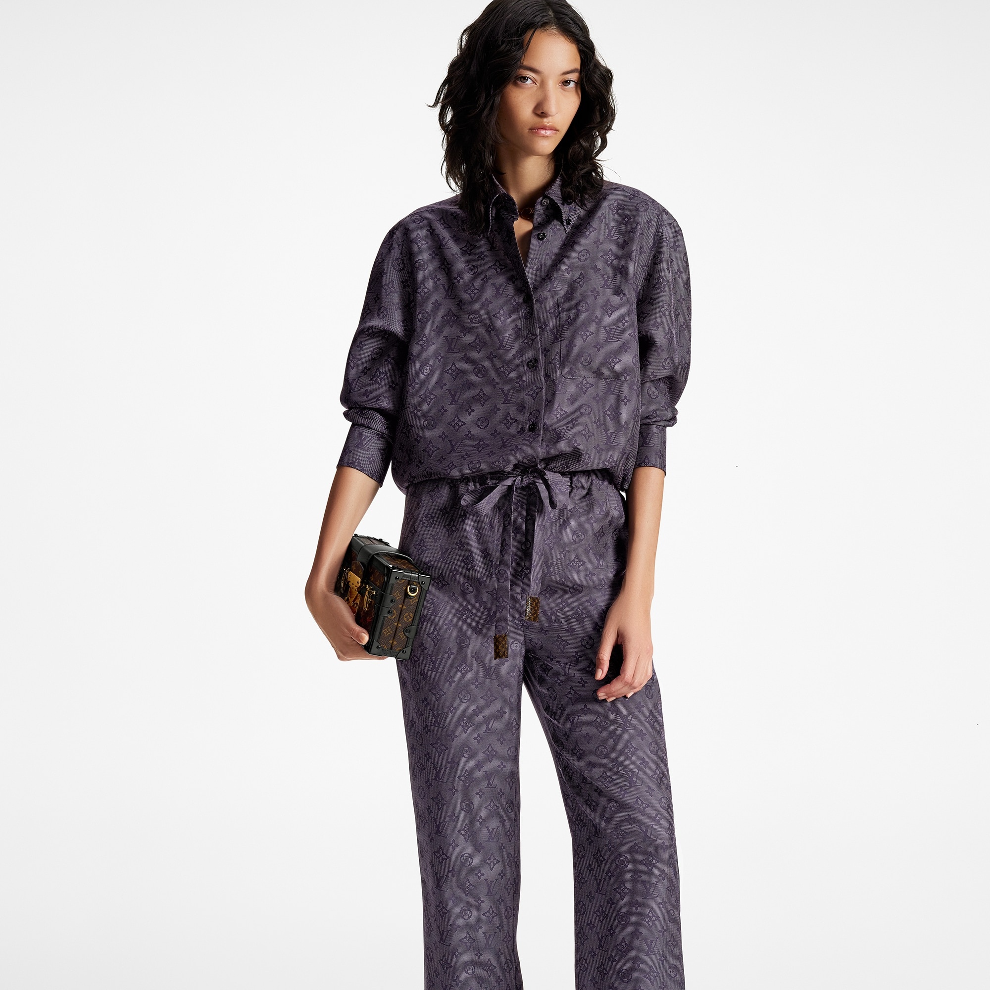 Inverted Mahina Monogram Pajama Pants - 5