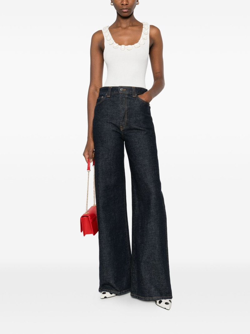 Sandro floral-appliqué top outlook