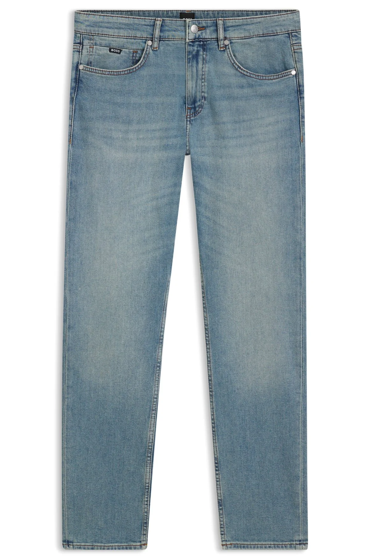 DELAWARE SLIM-FIT JEANS IN PURE-BLUE COMFORT-STRETCH DENIM - 1