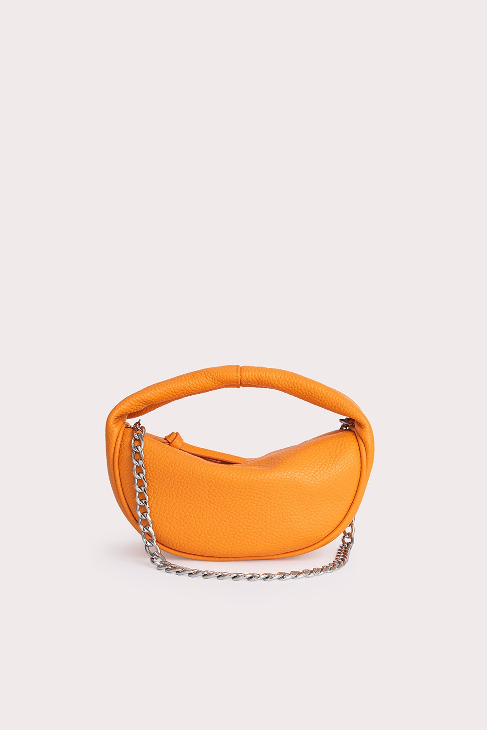 Baby Cush Orange Flat Grain Leather - 1