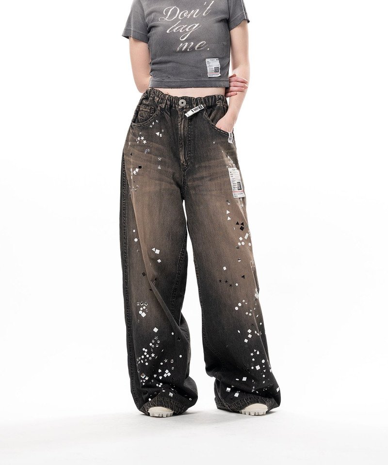 Embellished Denim Pants 3