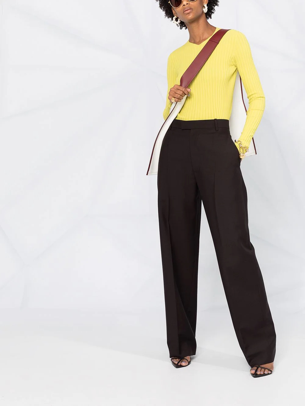 tailored high-waisted trousers - 2