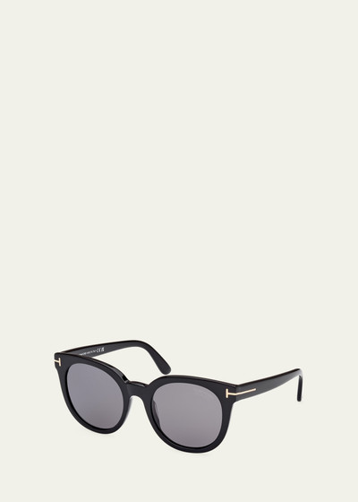 TOM FORD Moira Acetate Butterfly Sunglasses outlook