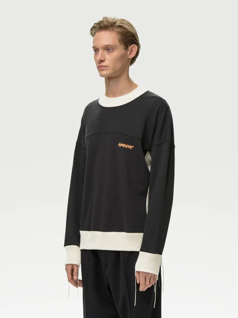 トップス AMBUSH PANEL SWEATSHIRT OLIVE Ambush PANEL SWEATSHIRT | REVERSIBLE