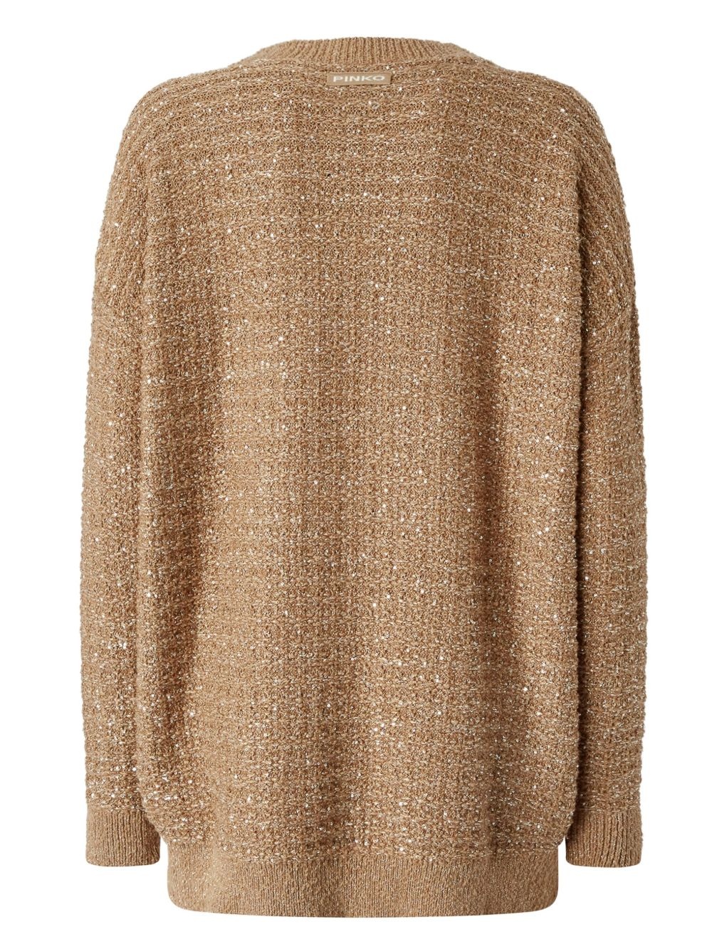 metallic-threading cardigan - 2