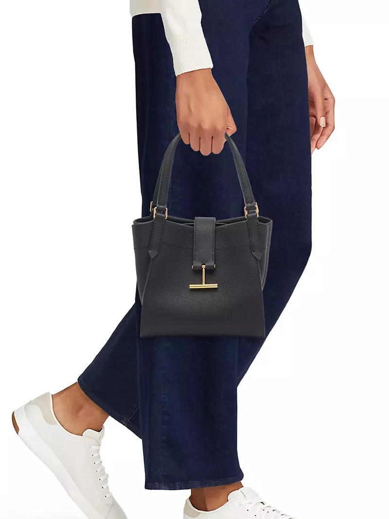 Small Tara Leather Tote Bag 4