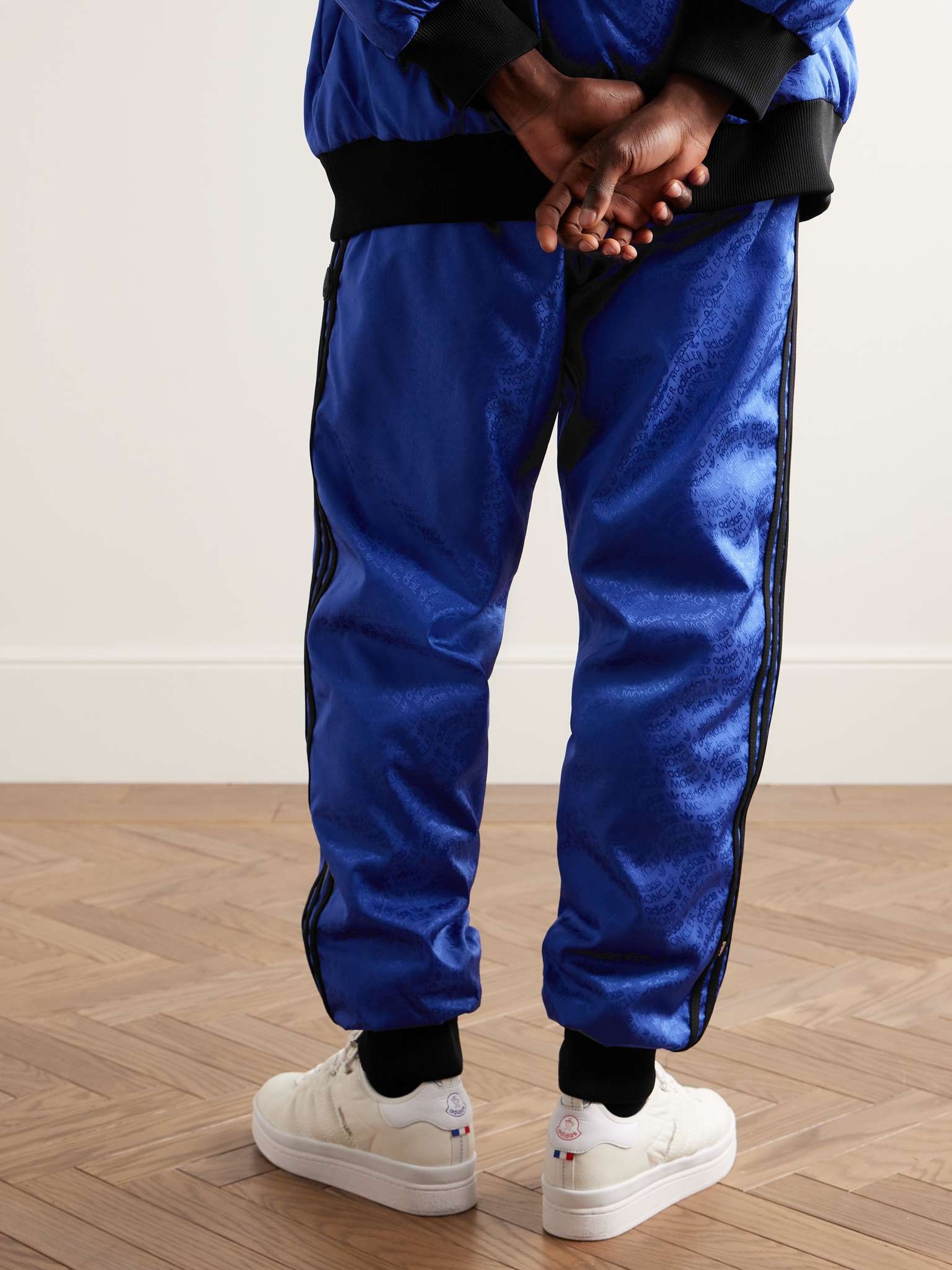 + adidas Originals Straight-Leg Reversible Logo-Jacquard Shell Down Sweatpants - 3