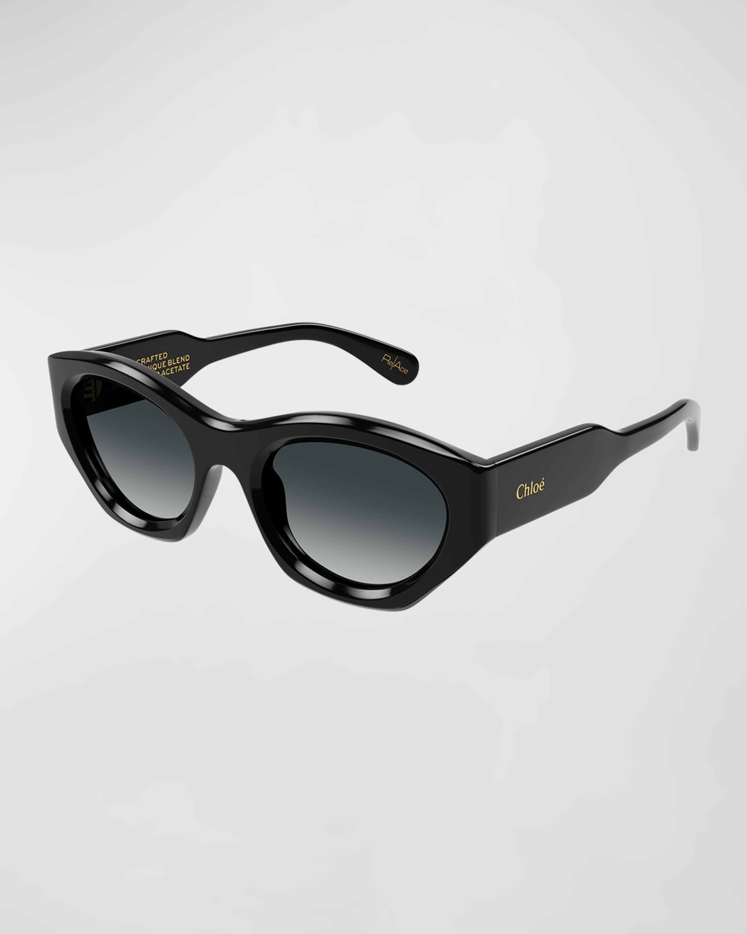 Logo Acetate Cat-Eye Sunglasses - 1