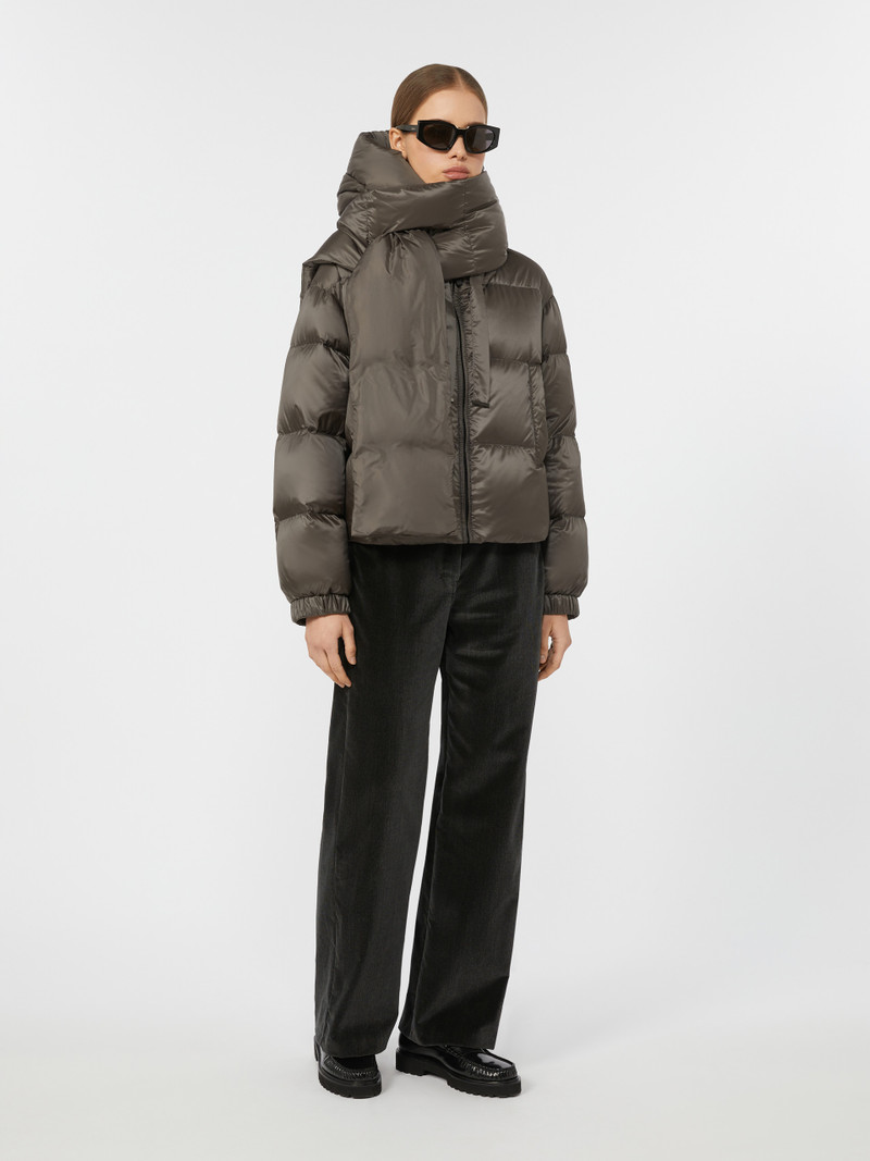 Max Mara SEIE Cropped down jacket in water-repellent technical fabric outlook