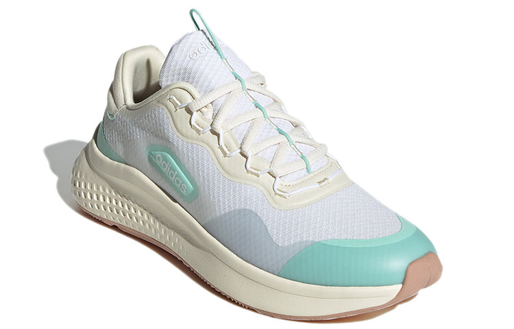 (WMNS) adidas neo Primrose Sleek 'White Green' FZ1938 - 3