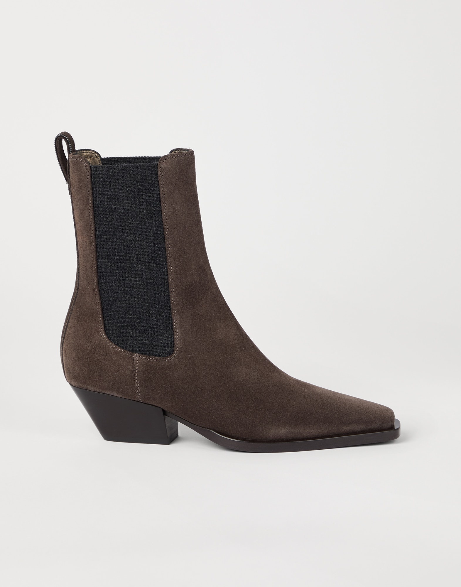Suede Chelsea boots with precious loop detail - 5