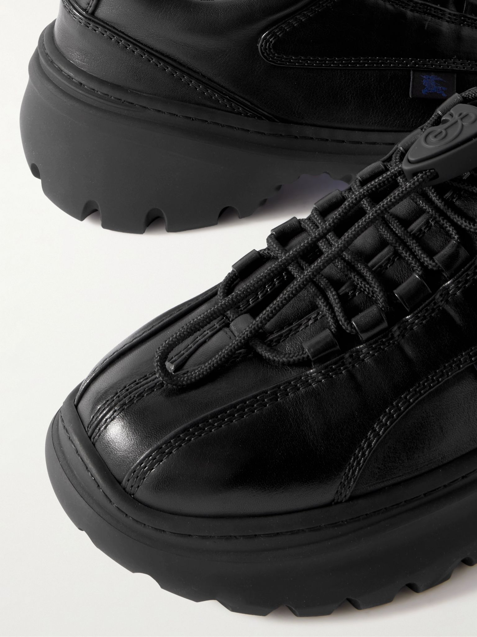 Leather Sneakers Black - 6