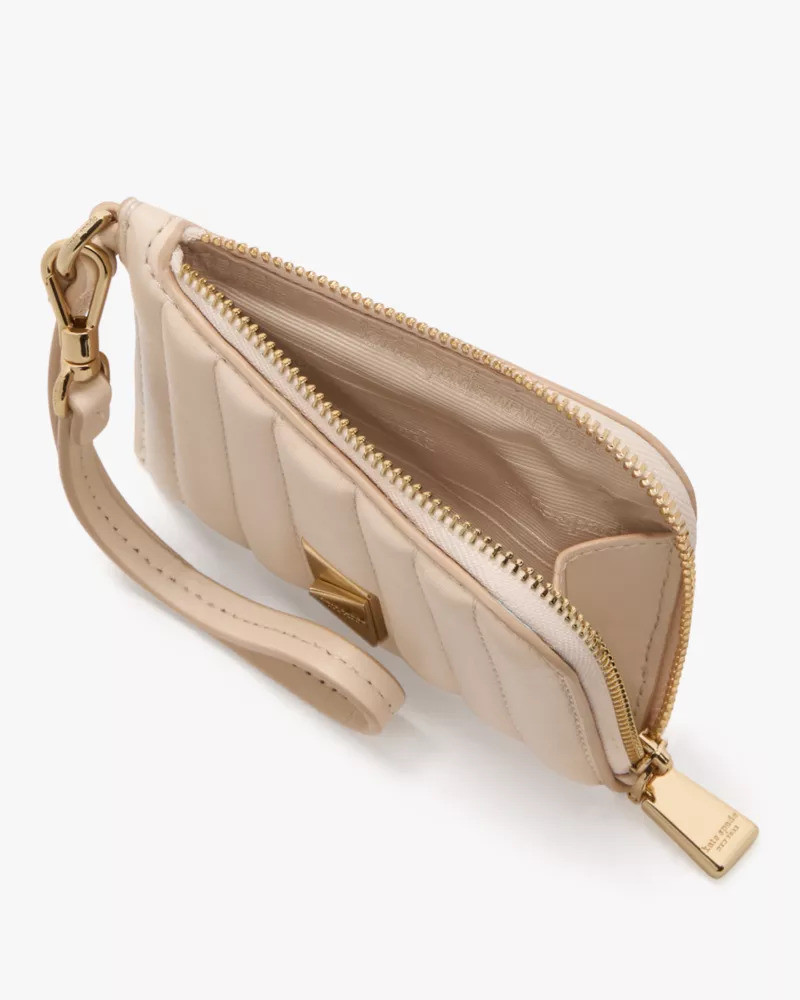 kate spade Deco Quilted Card Case Wristlet outlook
