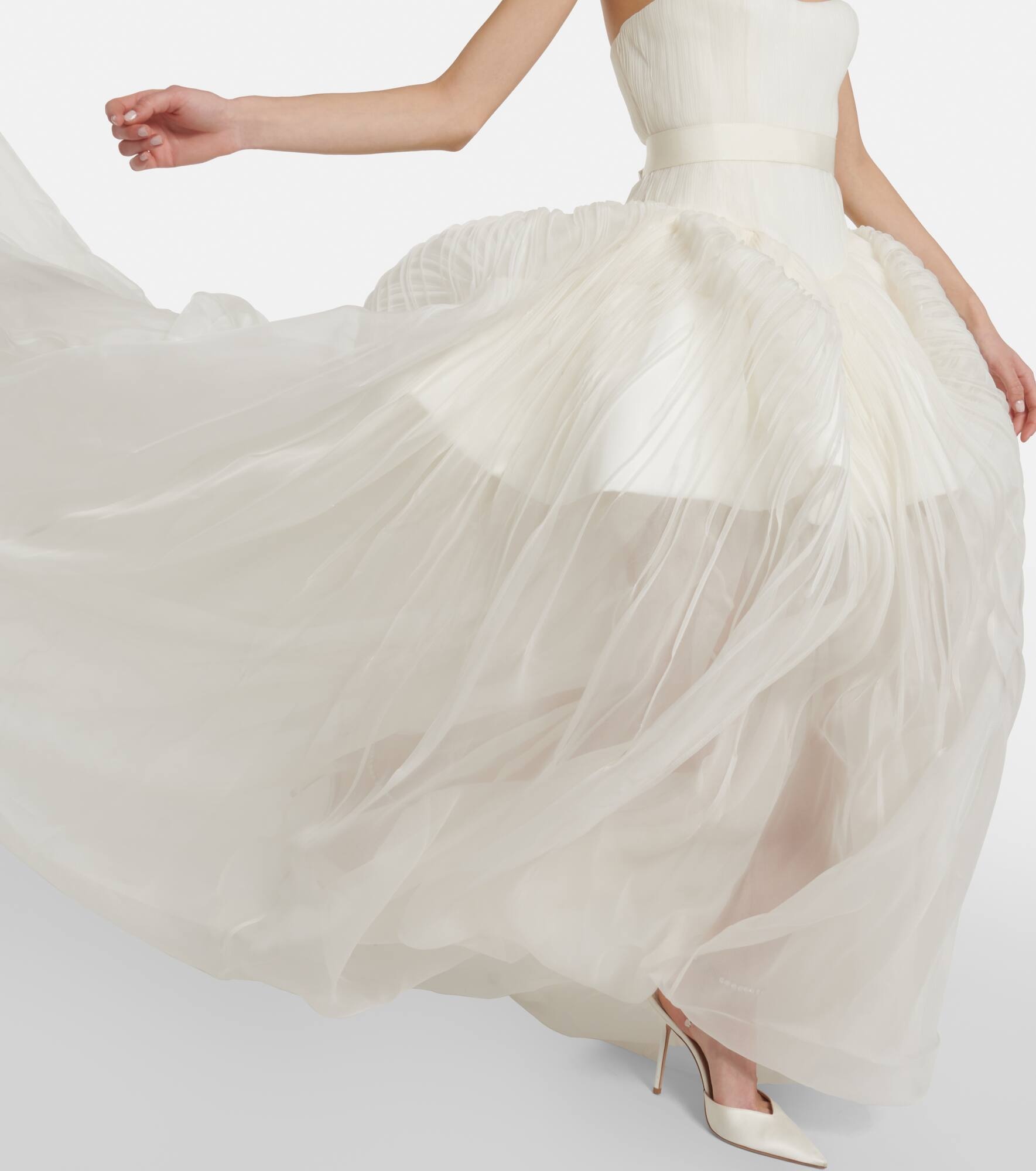 Bridal Emory silk organza gown - 5