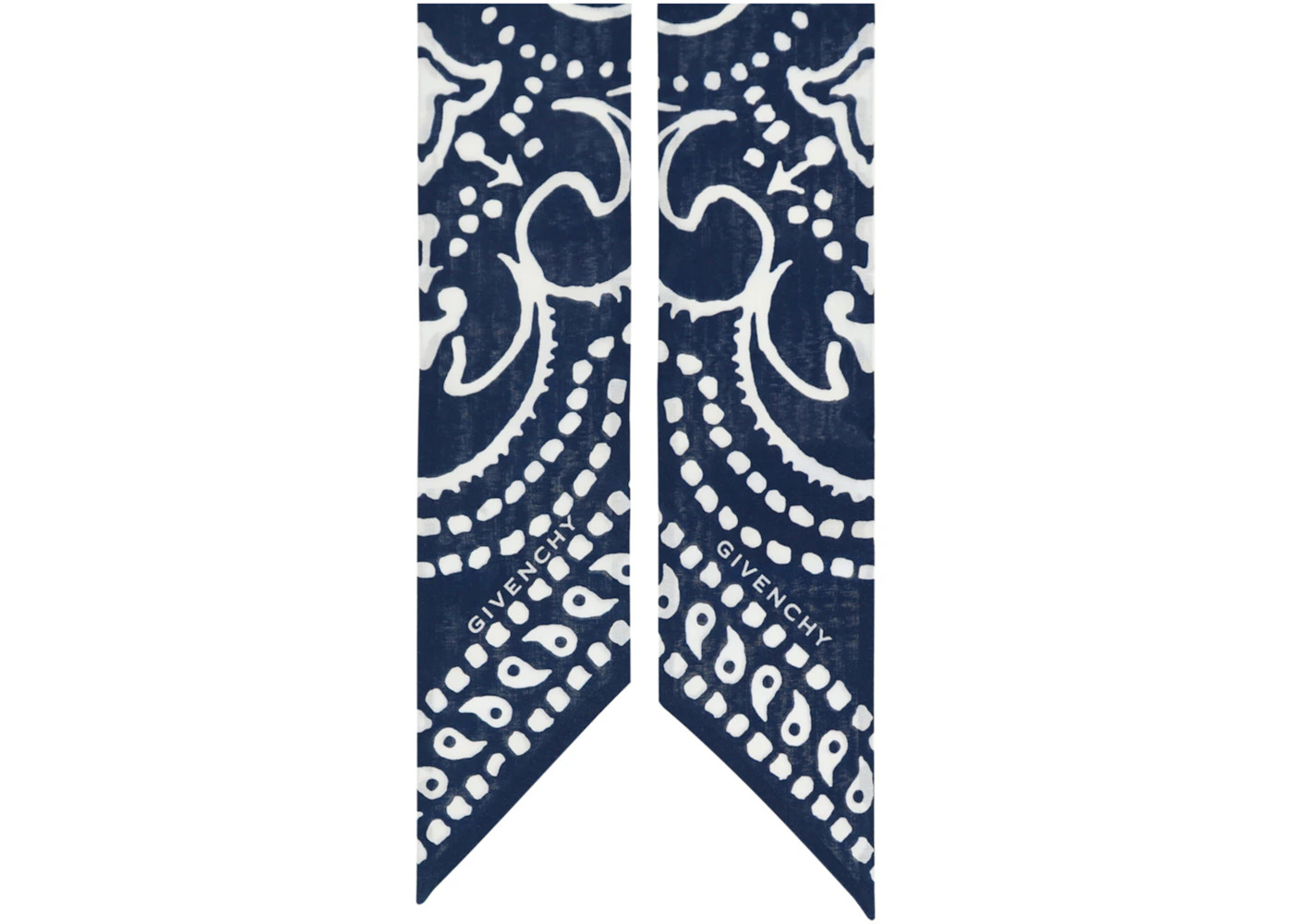 Givenchy Bandana Print Bandeau Navy White - 2