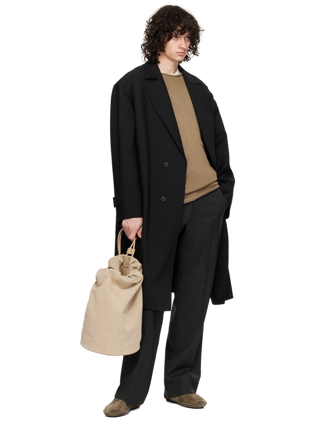 Beige Sporty Backpack - 4