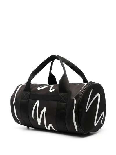 Moschino painterly-print duffle bag outlook